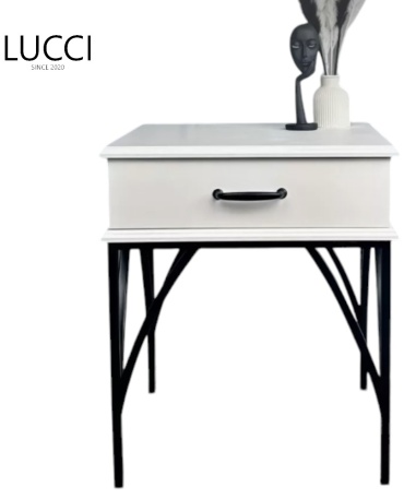 Тумба LUCCI 181460177, 45x52x40 см, черный, белый