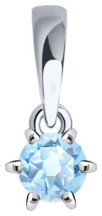Подвеска Diamant 52-230-01656-5 вес 0.53 г золото, бриллиант