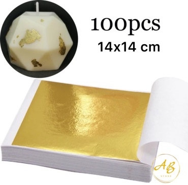 Поталь листовая AB Store золотистый 100