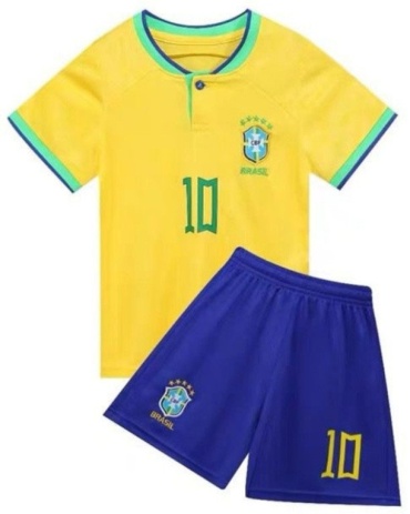 Комплект ALPIKA Сборная Бразилии Neymar Jr. синий, желтый 152
