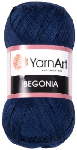 Моток YarnArt Begonia 0066 - Темно-синий 169 м 50 г
