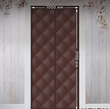 Занавеска A+B 100x210 см 1 шт, полиэстер, коричневый