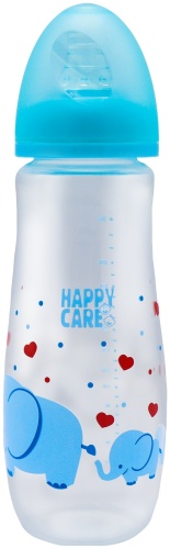 Happy Care Бутылочка Classic 3+ голубой 260 мл