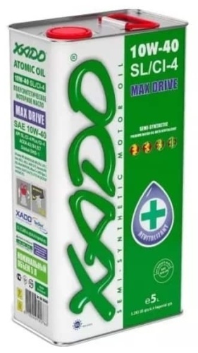 Полусинтетическое XADO Max Drive 10W-40 5 л