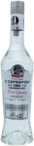 Водка С Серебром классическая мягкий 38% 0.48 л