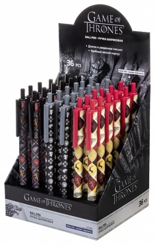 Ручка шариковая Hatber Hatber Game of Thrones BP_074753 1 шт, 0.35 мм, цвет чернил синий