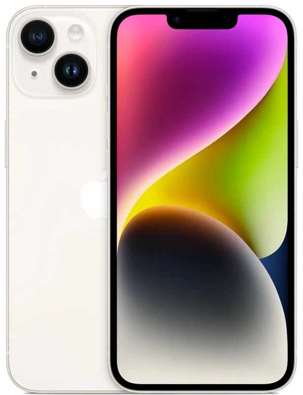 Смартфон Apple iPhone 14 256Gb Dual Sim starlight