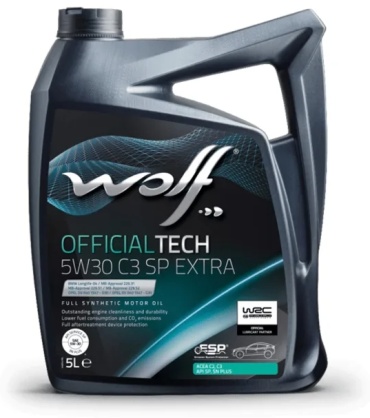 Синтетическое WOLF OFFICIALTECH C3 SP EXTRA 5W-30 5 л