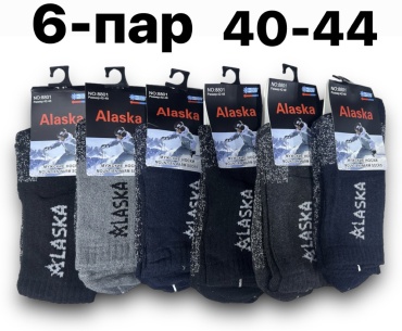 Носки Alaska 6 пар мультиколор 40-44