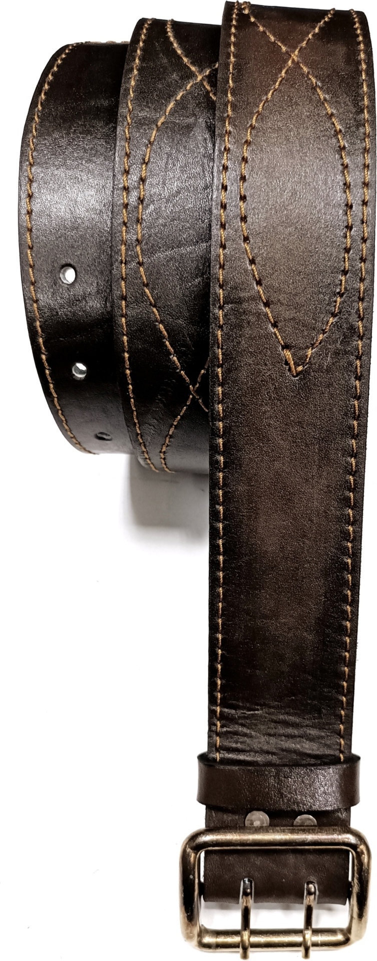 Ремень Best Belt натуральная кожа 130 см коричневый