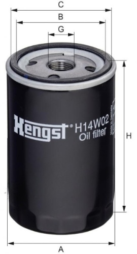 HENGST масляный фильтр H14W02