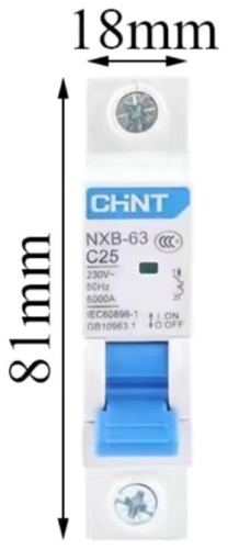 CHINT автоматический выключатель 1P 25 A, 30 кА, 220 В