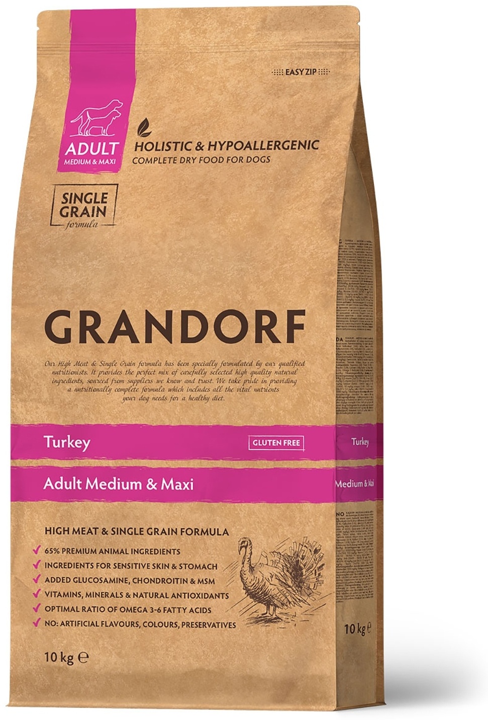 Купить Корм GRANDORF Grandorf для средних и крупных пород собак 10 кг в ...
