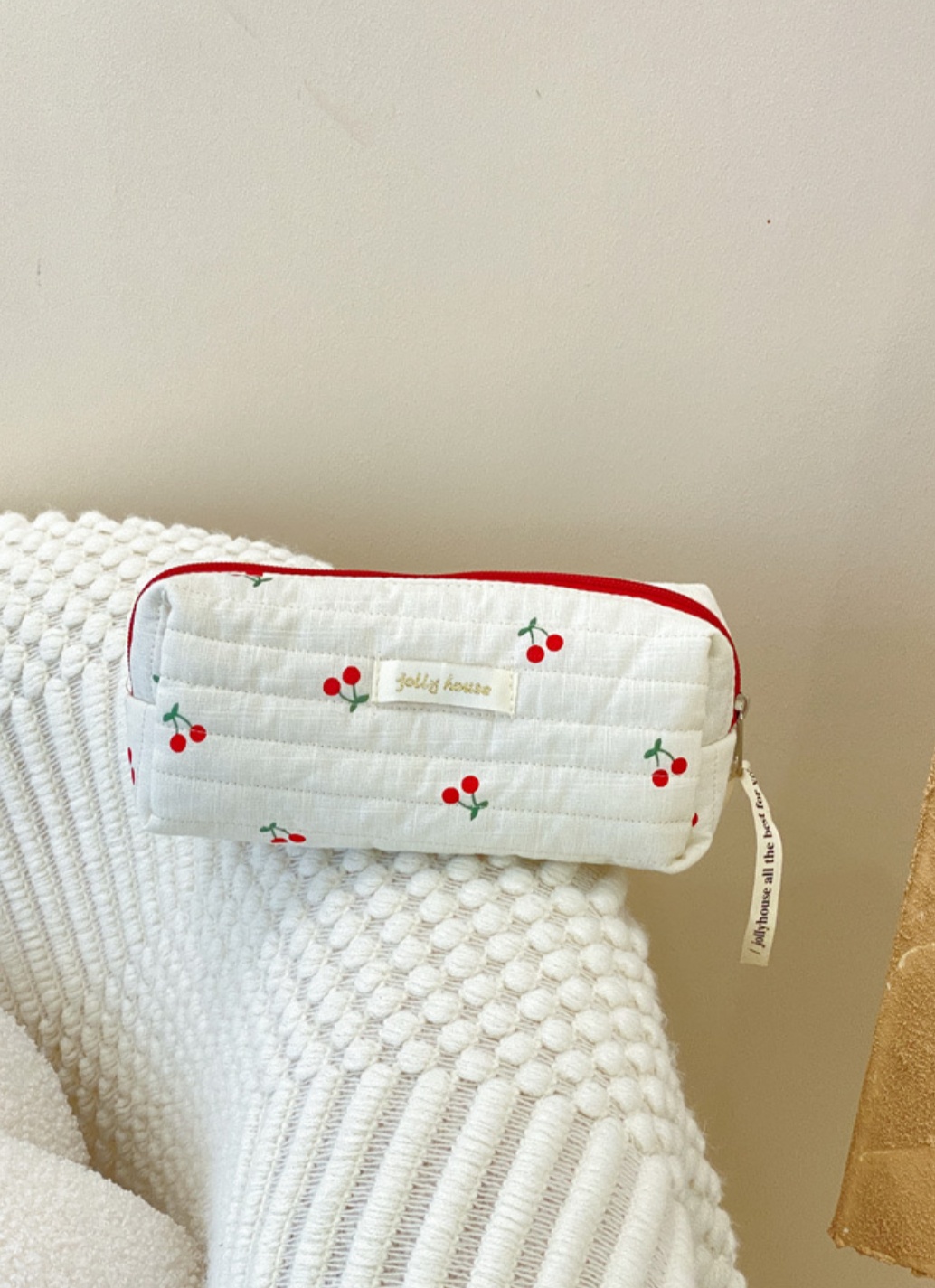 Accessories косметичка хлопок белый 8X20 см