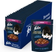 Felix Мясные ломтики кусочки в соусе утка 75 г 26 шт