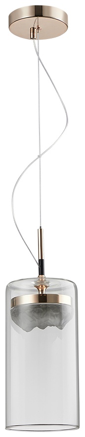 Светильник потолочный Arte Lamp LED 6 Вт золотистый, прозрачный