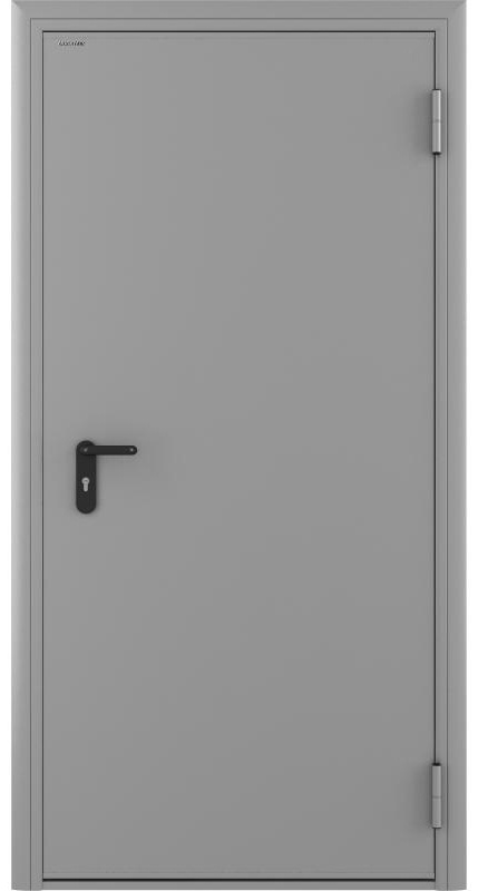 Дверь противопожарная Doorhan EI60/RAL7035 2050x880 мм, сталь, правая