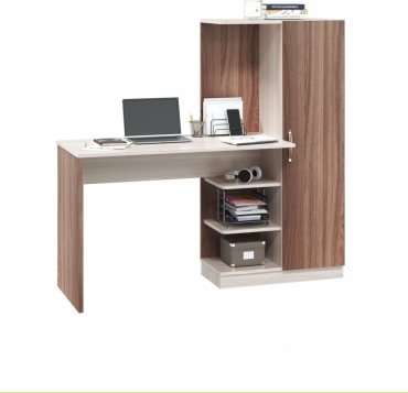 Стол компьютерный MLK Софт, 145х50x138 см, коричневый, бежевый