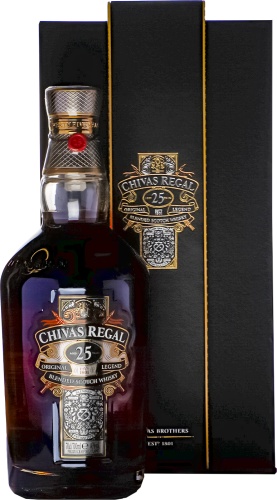 Виски Chivas Regal Original Legend 25 YO Box купажированный 40% 0.7 л