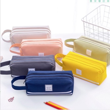 Пенал Accessories Милый, застежка молния, розовый