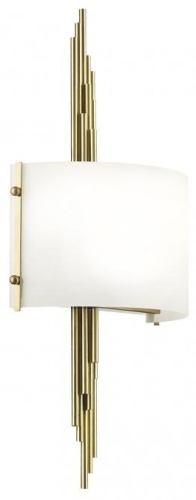 Бра настенный Odeon Light E27, белый, бронза