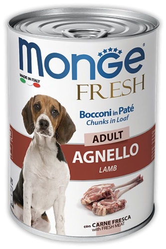 Monge Fresh Ягненок для взрослых всех пород 400 г 1 шт