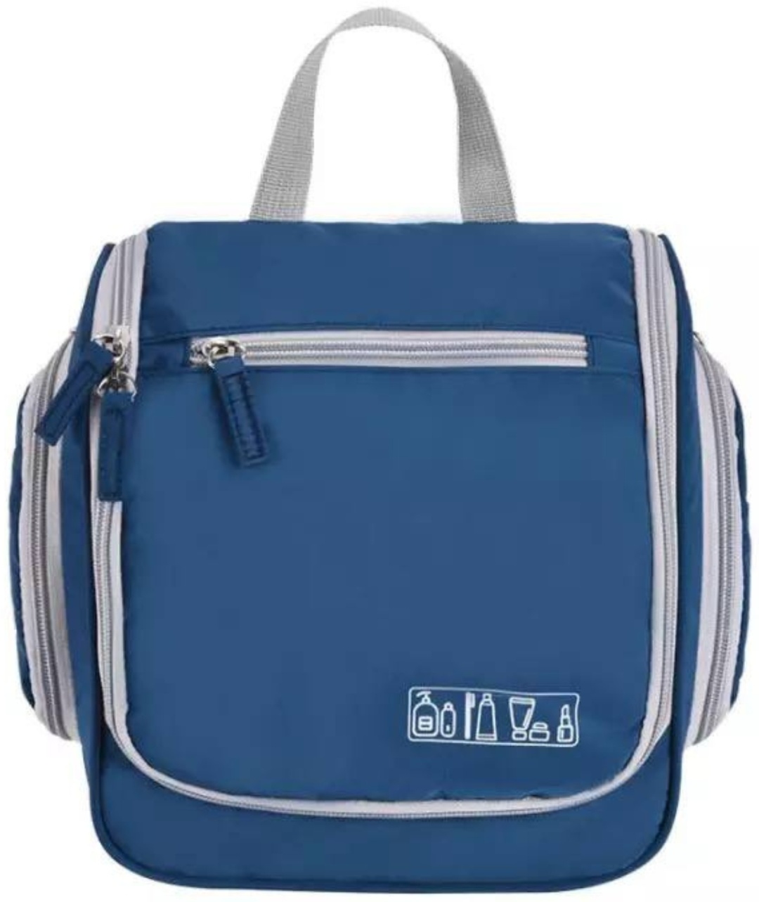 Косметичка текстиль синий 31.5X26 см