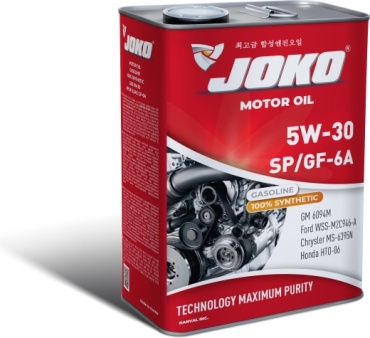Синтетическое JOKO 100% Synthetic Gasoline SP/GF-6A Произведено на заводе со 150 летней историей в Южной Корее. 5W-30 4 л