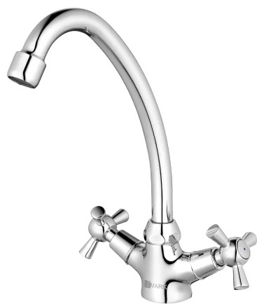 Смеситель для кухни (мойки) Lemark Contour LM7404C, двухзахватный