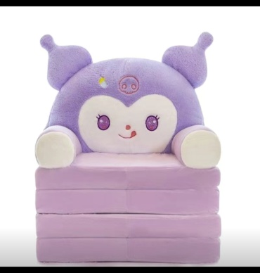 Диван-игрушка детский kuromi 50x50x48 см, сиреневый