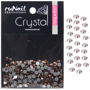 RuNail Professional стразы розовое золото, 2,3 мм 1 шт