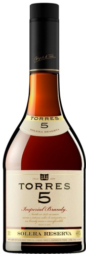 Бренди Torres виноград 5 лет 38% 0.5 л