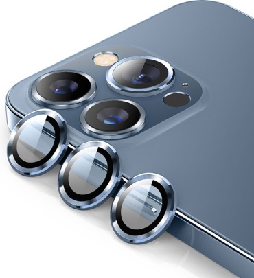 Стекло для Apple iPhone 12 голубой