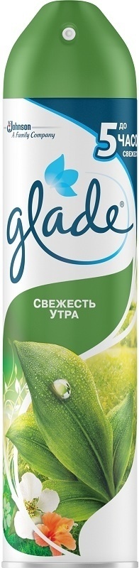 Купить Glade аэрозоль Свежесть утра 300 мл для ванной и туалетной ...