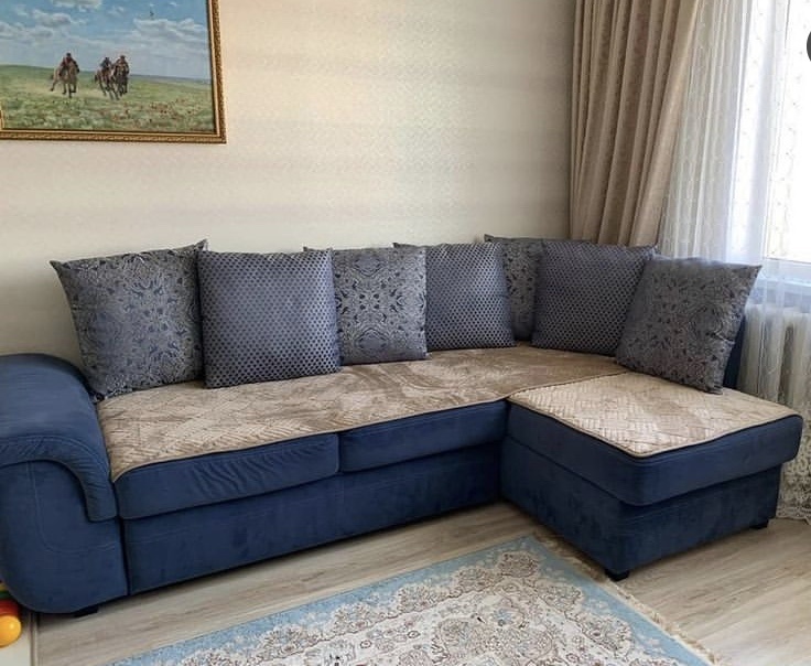 Makhome дивандек для дивана 423838 бежевый 210x90, 160x90, 90x90