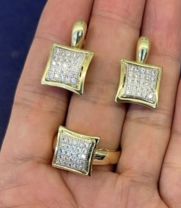 Fallon jewellery медицинская сталь, фианит