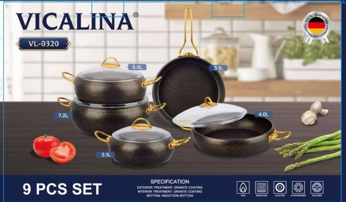 Кастрюля 7.2 л, Vicalina Vl-0320 керамика