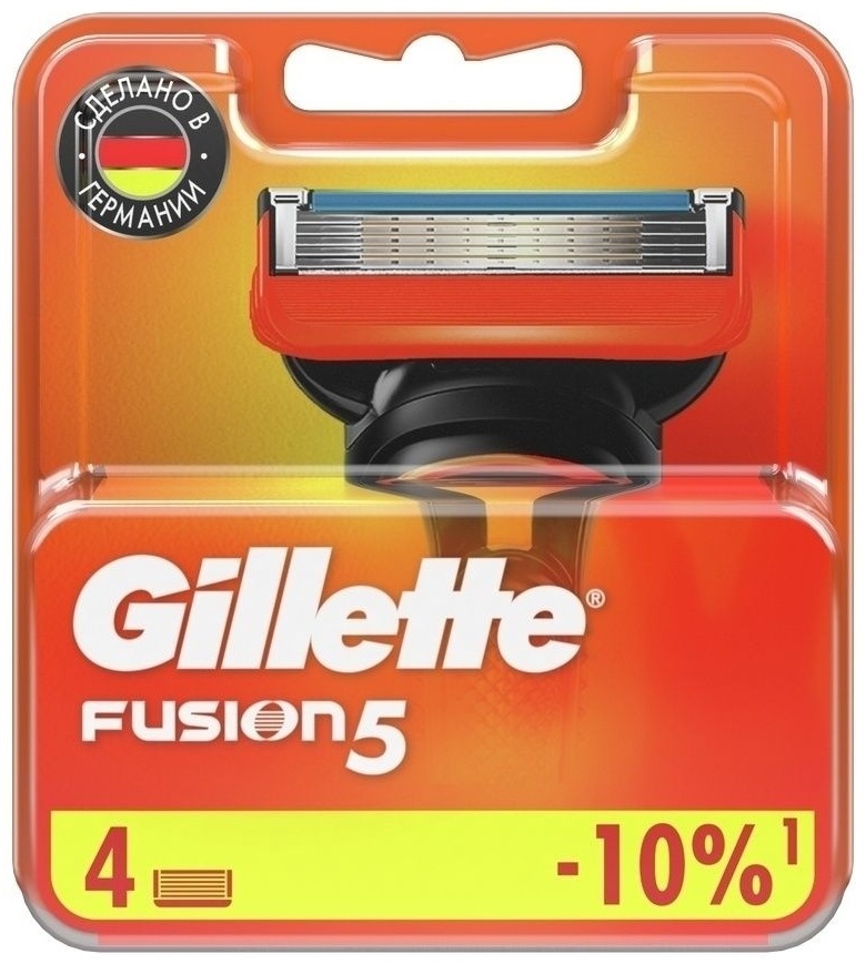 Купить Gillette Fusion 5 сменные кассеты 4 шт в кредит в Алматы – Kaspi ...
