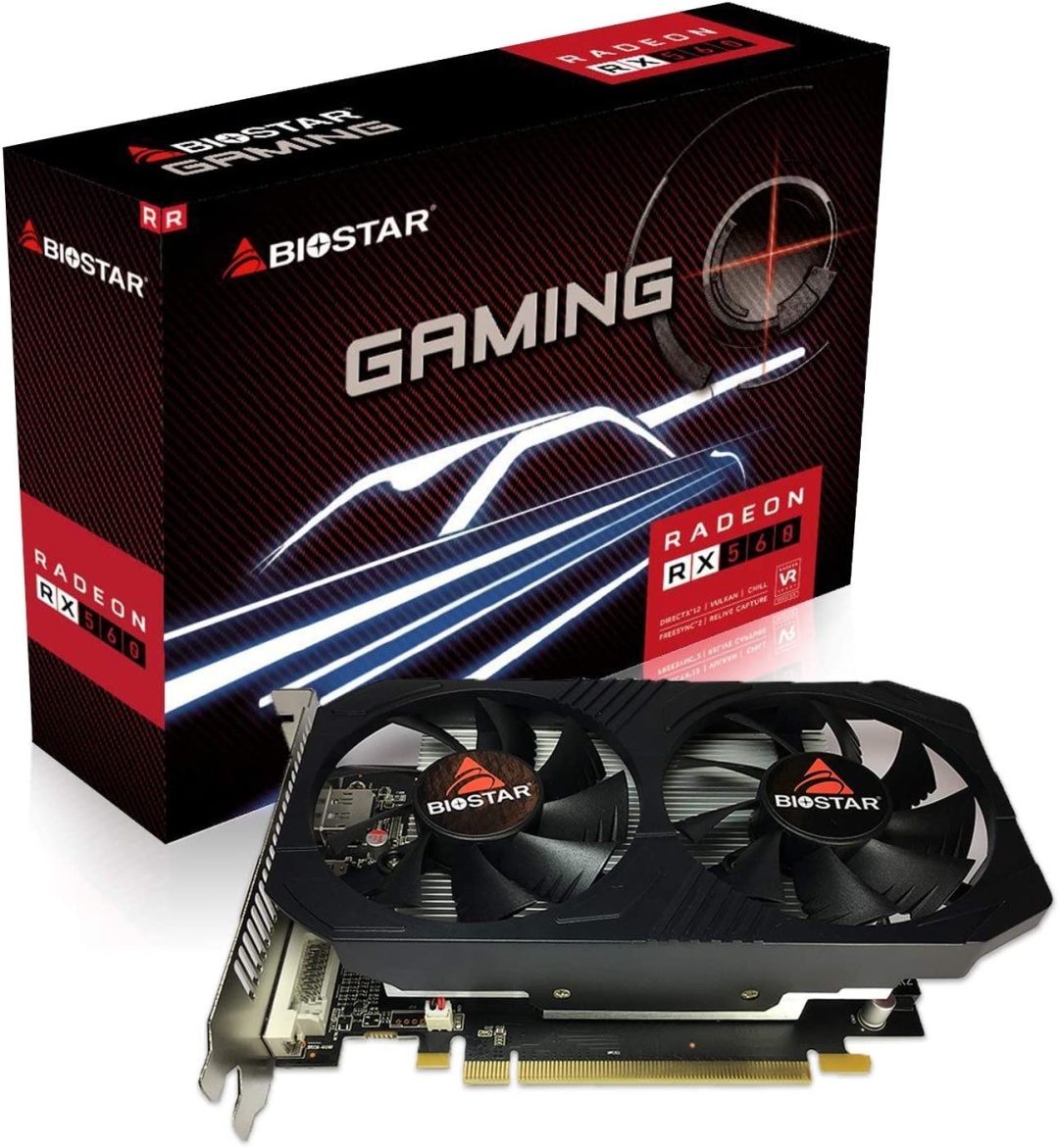 Купить Видеокарта Biostar Radeon RX560 VA5615RF41 4Gb в Алматы – Магазин на  Kaspi.kz