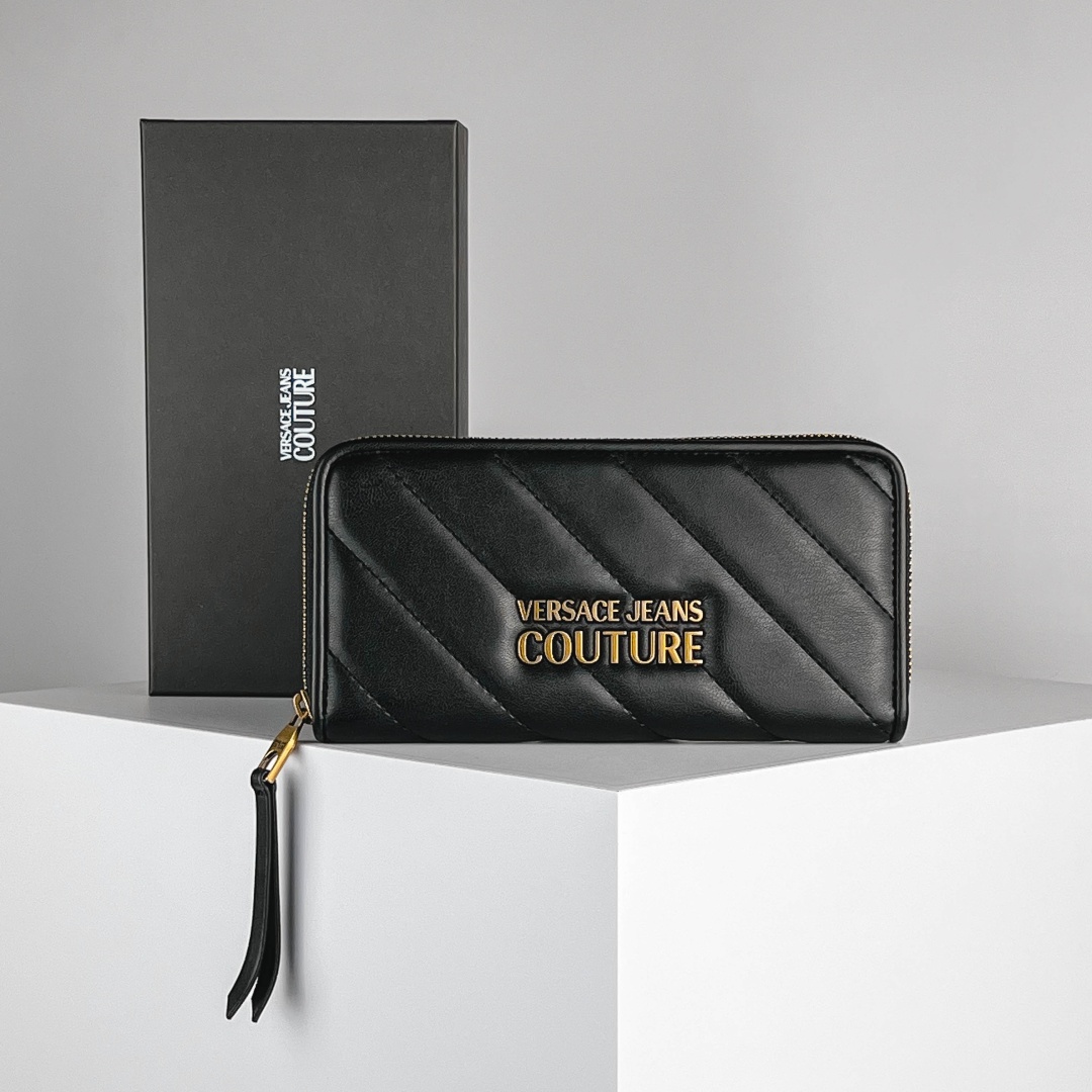 Кошелек Versace искусственная кожа черный