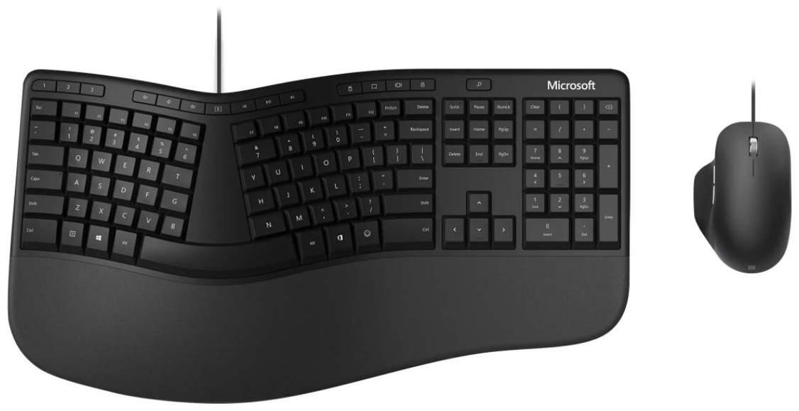 Купить Клавиатура Microsoft Ergonomic Dekstop RJY-00011 черный + мышь в ...