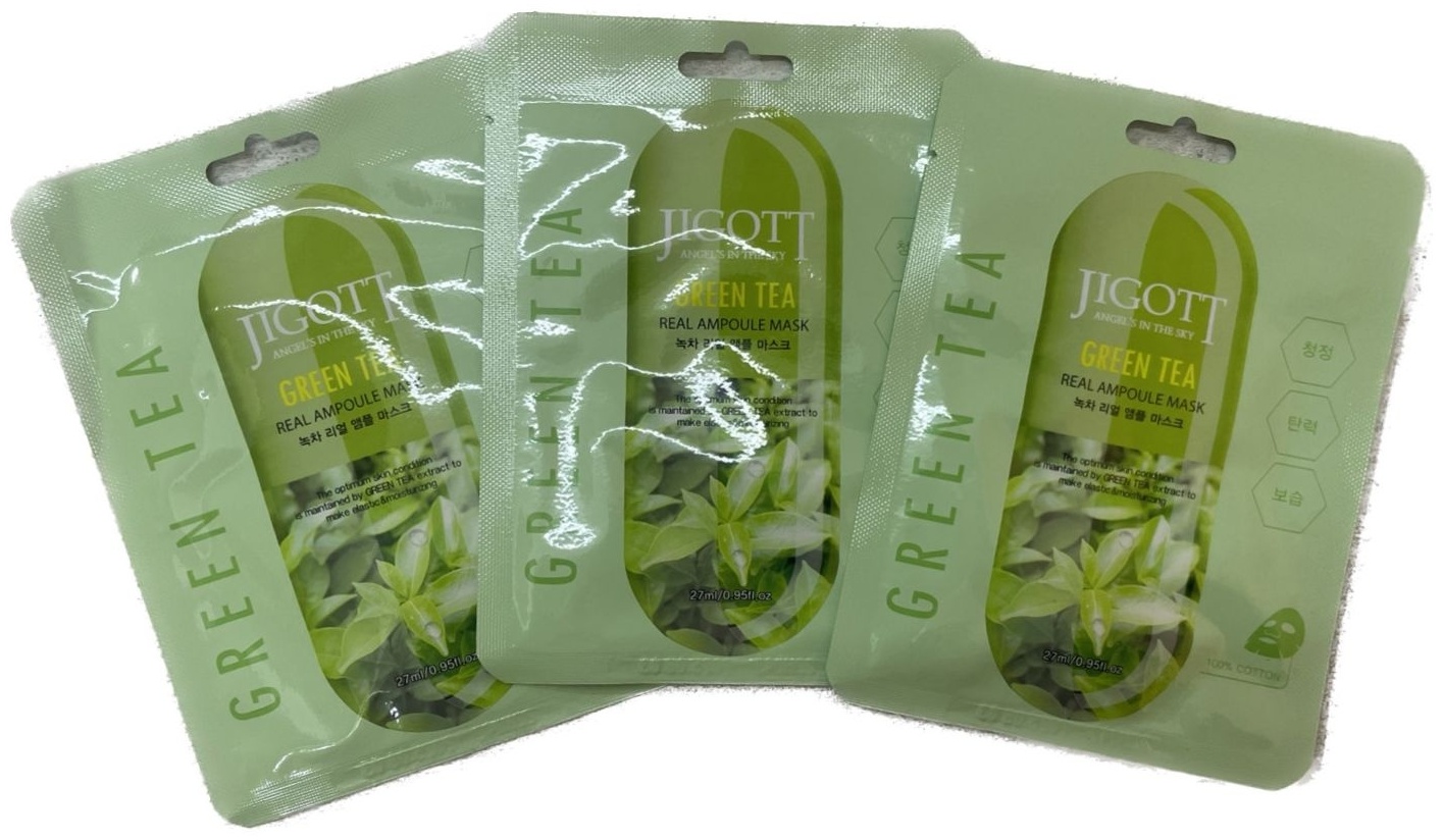 Маска для лица JIGOTT тканевая 3 штAngels in the sky real Ampoule Mask 3 шт