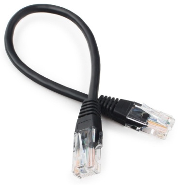 Кабель Cablexpert RJ-45 - RJ-45  PP12-0.25M/BK