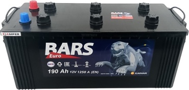 Kainar 6СТ-190 Bars Euro 190 Ач прямая
