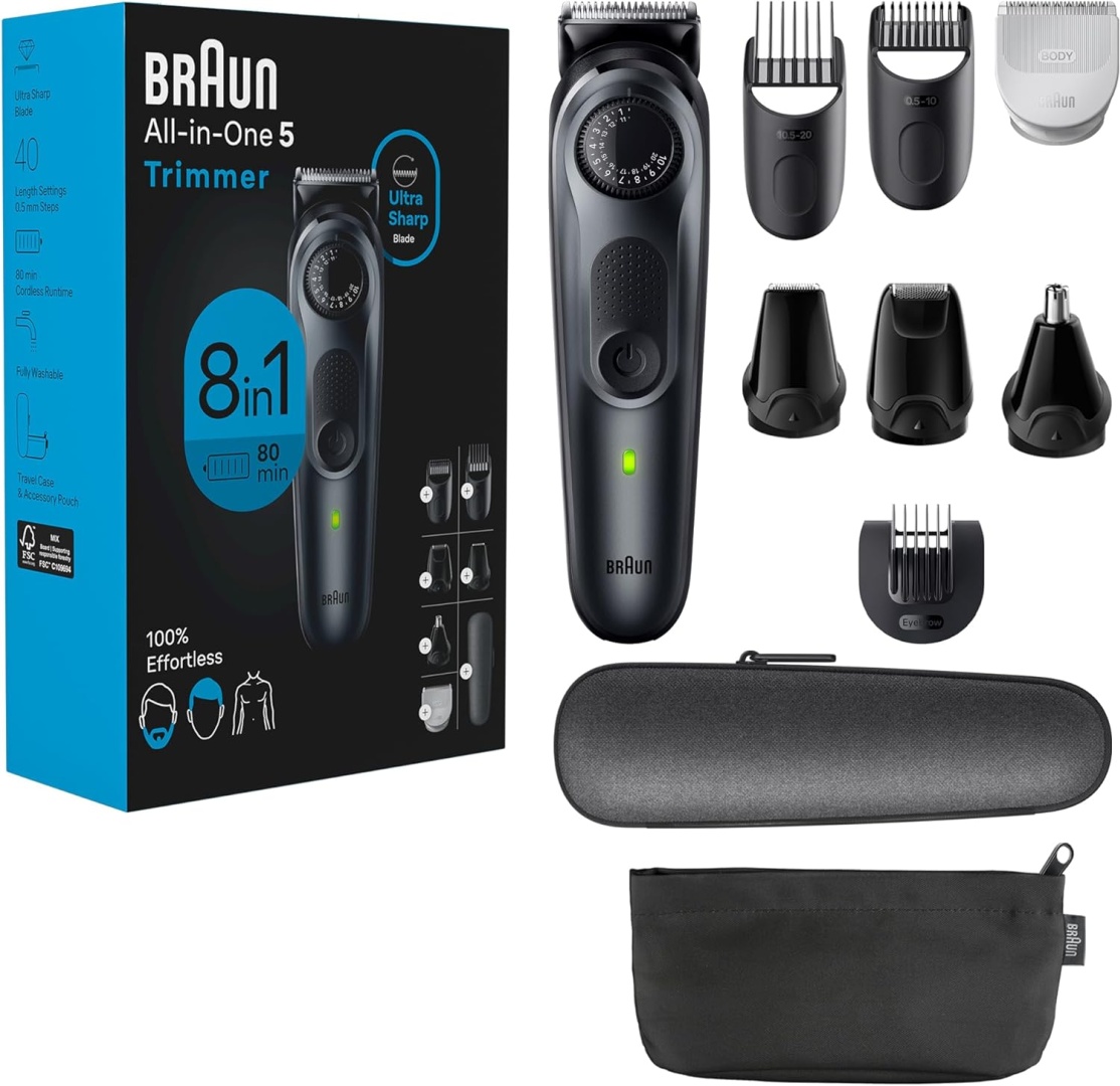 Braun триммер All-in-One Style Kit Series 5 5471, 8-in-1 Trimmer for Men черный