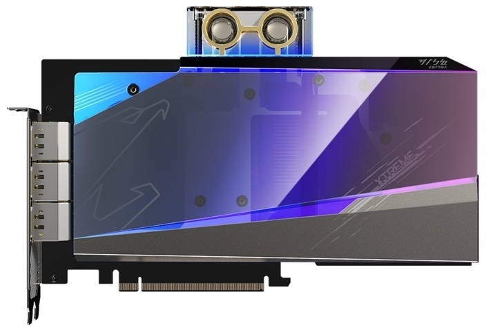 Видеокарта GIGABYTE GeForce RTX 3080 AORUS XTREME WATERFORCE WB 10GB