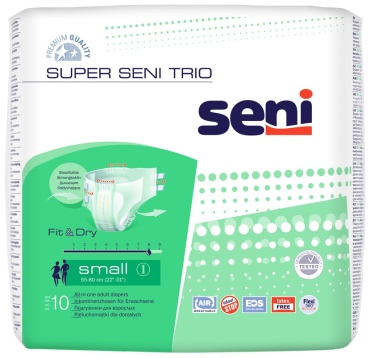 Seni Super Trio подгузники для взрослых S 10 шт