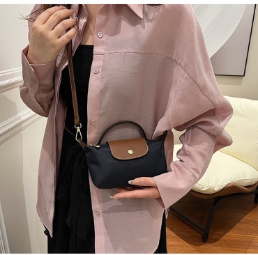 Мини-сумка Longchamp нейлон синий