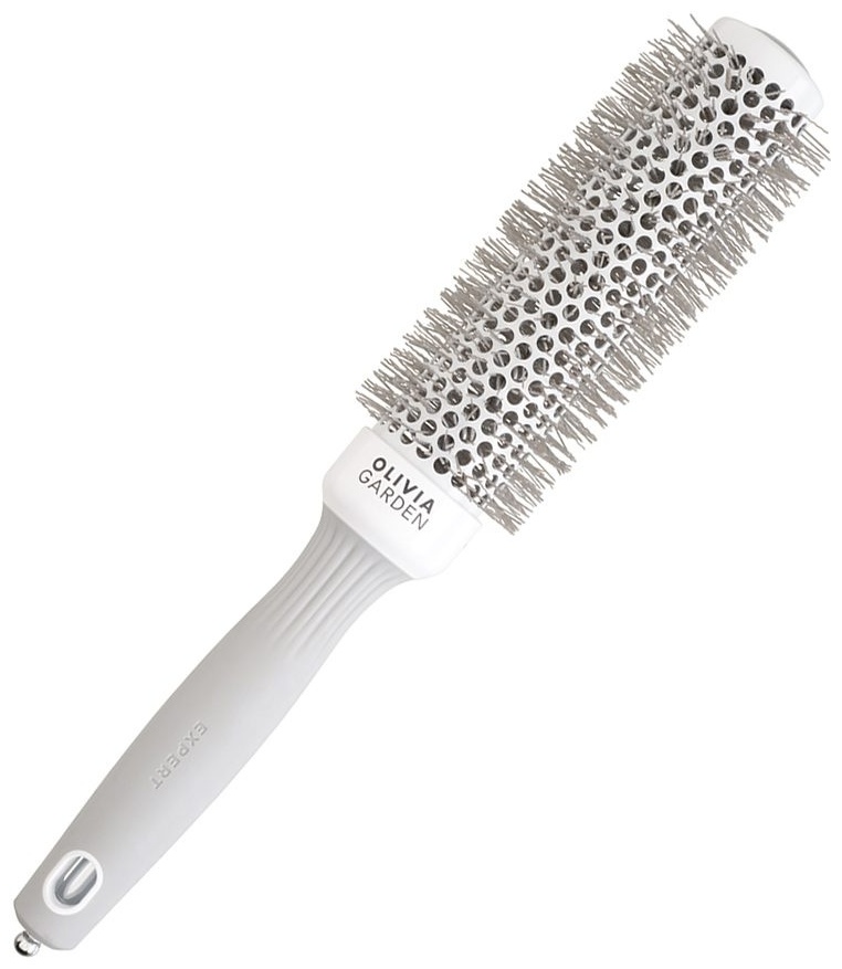 Olivia Garden Expert Blowout Speed Xl Wavy Bristles White&grey термобрашинг 35 мм