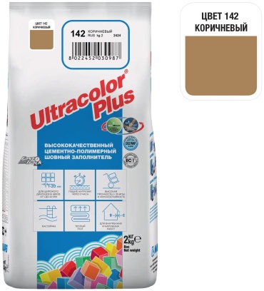 Mapei ULTRACOLOR PLUS 2 кг, цвет коричневый 142